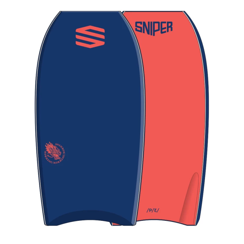 BODYBOARD SNIPER SHENRON PE IMPROVE SERIES 40" BLEU/ROUGE – Image 2