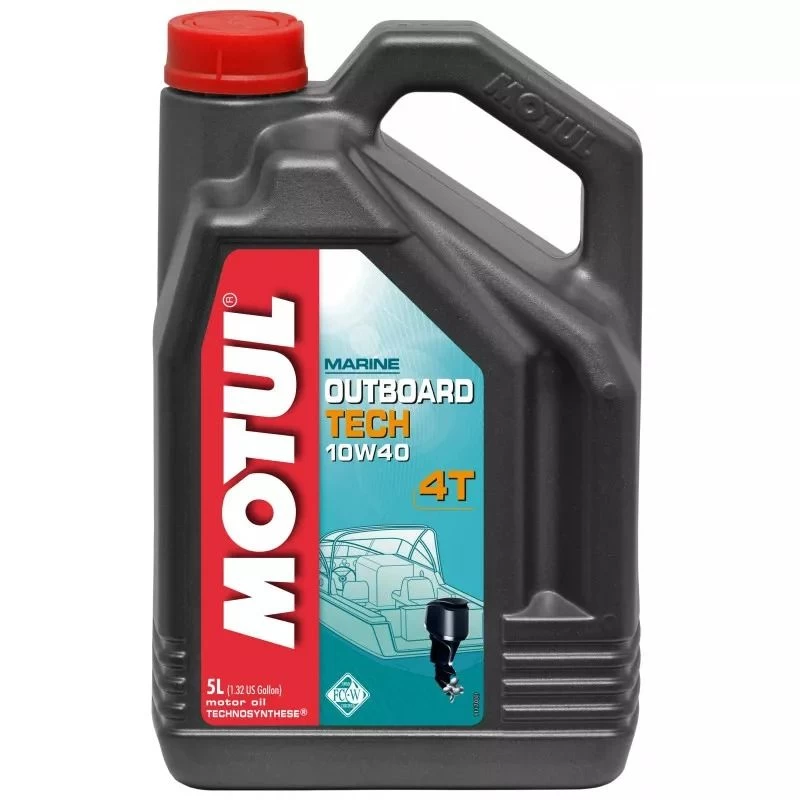 Huile 4 Temps Technosynthése 10w40 Moteurs Hors-bord - Motul 5 L