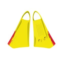 PALMES BODYBOARD OPTION 2 FINS JAUNE/ROUGE